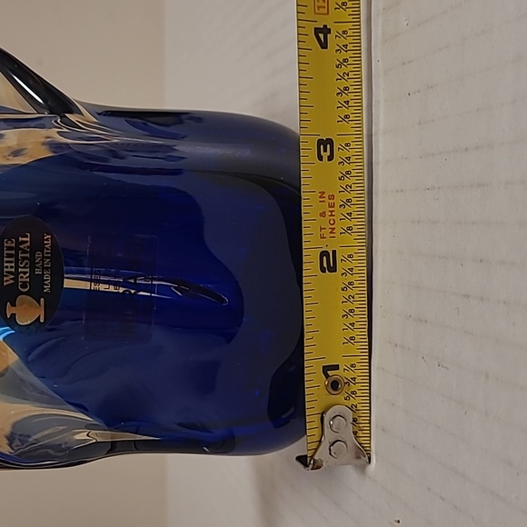 NWT White Cristal Murano Style Vase From Italy - Picture 14 of 16